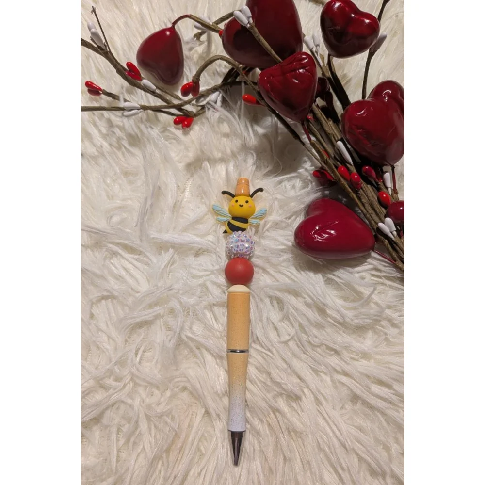 Unisex Bee Themed Pen Yellow/Red